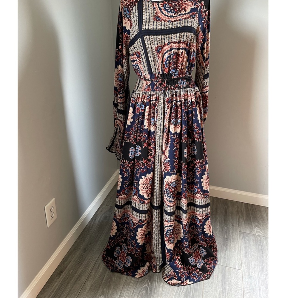 Boho Maxi long sleeve dress XL